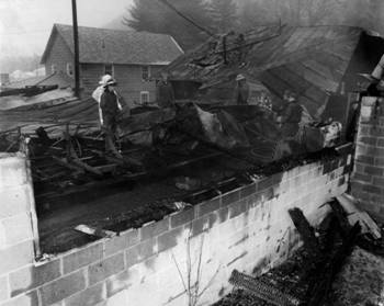 Barbous saw mill fire